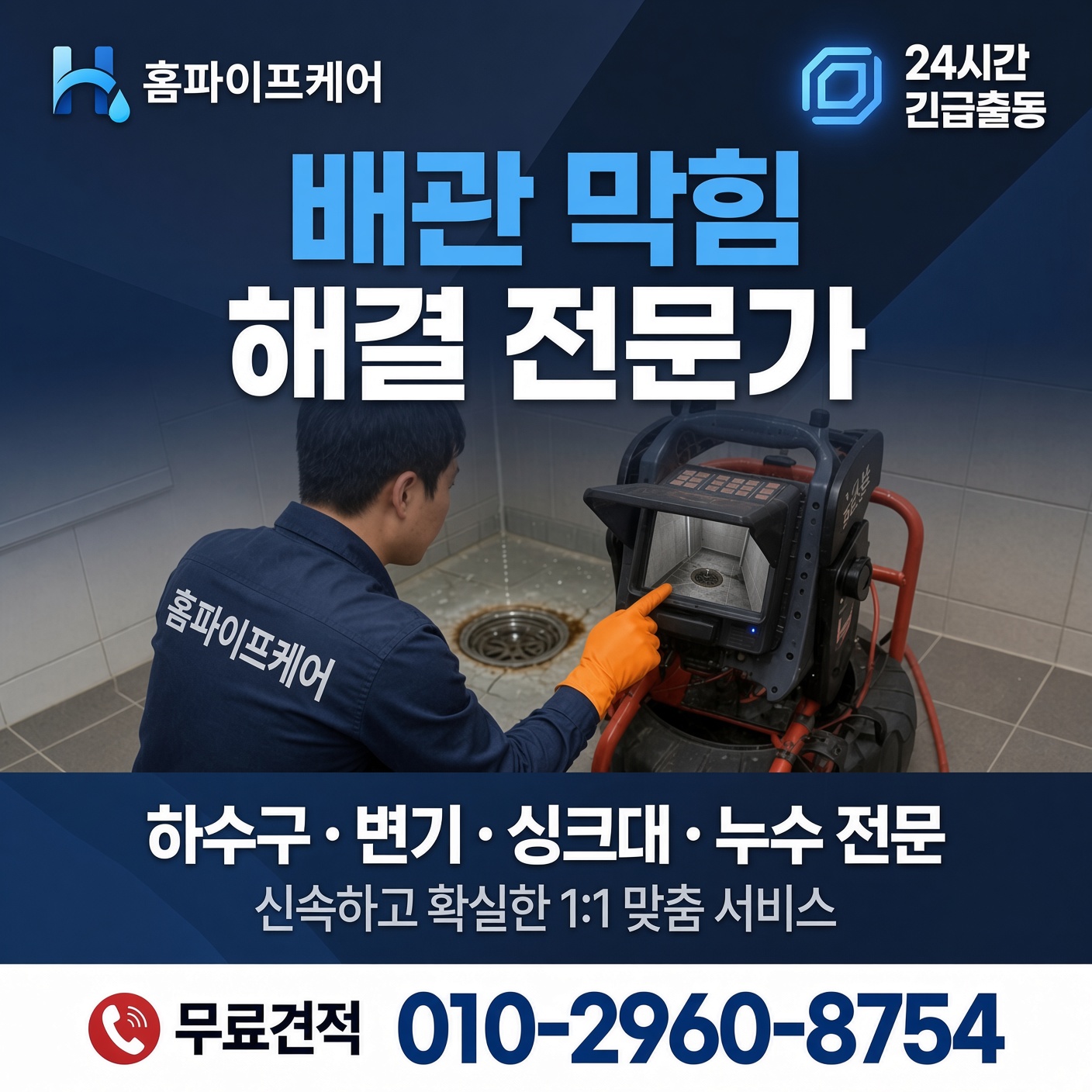 연천읍 동막리 하수구막힘 현장 사진